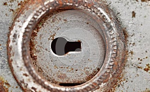 Keyhole of case lock