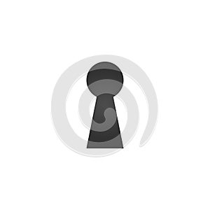 Keyhole icon , hole isolated on a white background, stylish vector illustration for web design