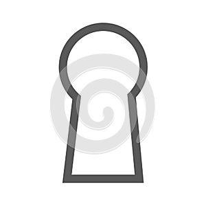 Keyhole icon simple