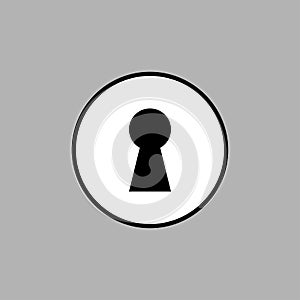 Keyhole icon vector