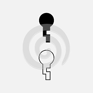 Keyhole icon vector art