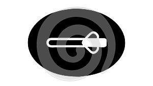 Keyhole with key icon, symbolizing access or security , vector design Generative AI