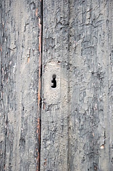 Keyhole on the old door