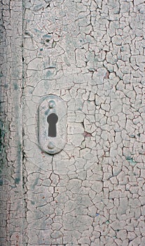 Keyhole in the old door