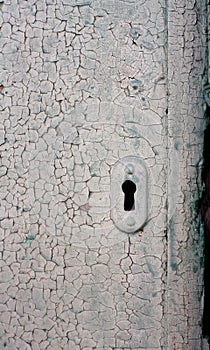 Keyhole in the old door