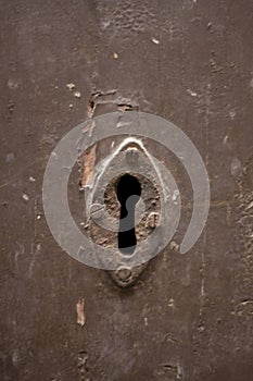 Keyhole of old doorlock 3