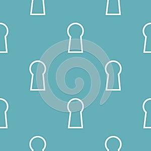 Keyhole pattern seamless blue