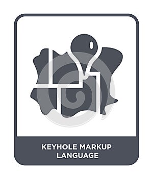 keyholeA?markup language icon in trendy design style. keyholeA?markup language icon isolated on white background. keyholeA?markup