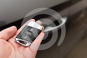 Keyless remote control system of a modern car - Image
