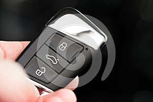 Keyless remote control system of a modern car - Image