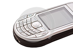 Keypad on mobile phone.