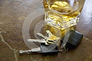 Keys and Alcohol Drink