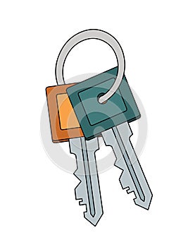 Keys clip art illustration vector isolated