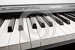 Keys of digital piano synthesizer