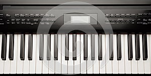 Keys of digital piano synthesizer