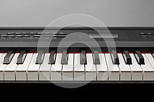 Keys of digital piano synthesizer