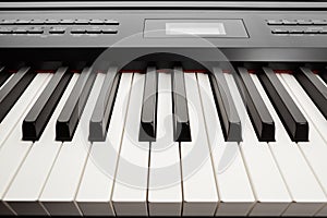 Keys of digital piano synthesizer
