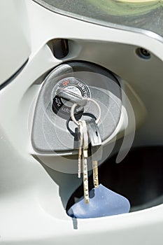 Keys in ignition lock