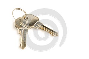 Keys isolated on white background