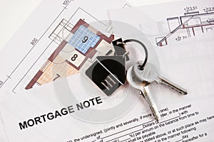 Keys on mortgage note