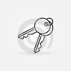Keys vector icon