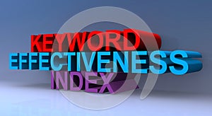 Keyword effectiveness index