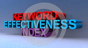 Keyword effectiveness index