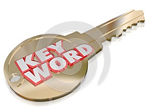 Keyword Gold Key Password Security Optimizaiton Access