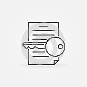 Keyword research line icon