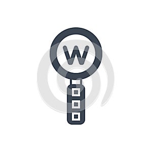 Keyword Research Vector Glyph Icon