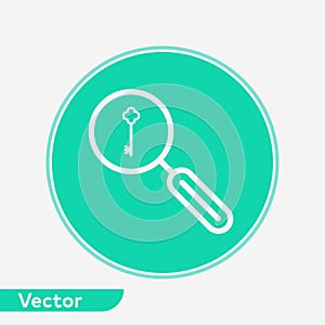 Keyword search vector icon sign symbol