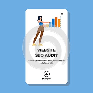 keyword website seo audit vector