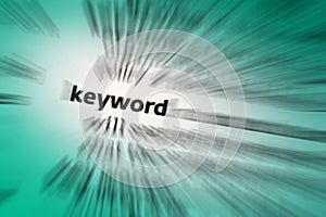 Keyword - a word used as an Index term to retrieve documents photo