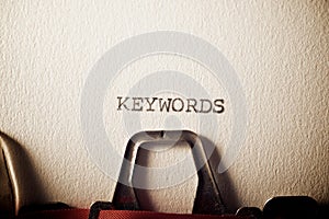 Keywords concept view