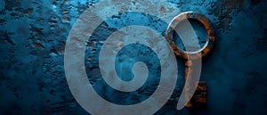 Keywords innovative transformative gamechanging revolutionary breakthrough on a blue background.