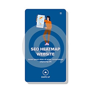keywords seo heatmap website vector photo
