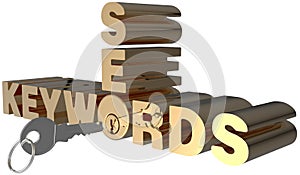 Keywords SEO search key words lock photo