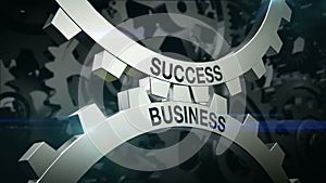 Keywords Success, Business on the Mechanism of two Cogwheels. gears.