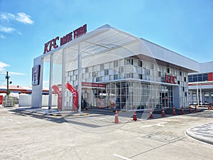 KFC drive thru on Nawamin Road,Bangkok.