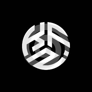 KFZ letter logo design on black background. KFZ creative initials letter logo concept. KFZ letter design