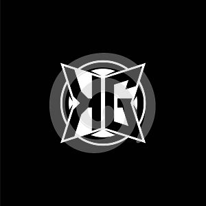 KG Logo Monogram Design Template