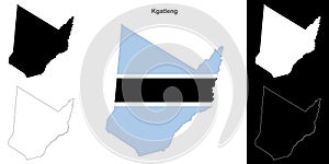 Kgatleng outline map