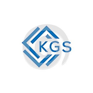 KGS letter logo design on white background. KGS creative circle letter logo concept.