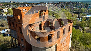 Khabarovsk destroyed house near the bridge over the Amur river architect`s house