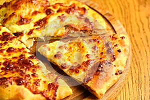 Khachapuri in Adjara, the national Georgian dish