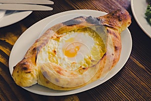 khachapuri in Adjara, pastries photo