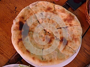 Khachapuri, characteristic dish of Georgian cuisine. photo