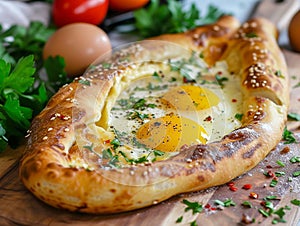 Khachapuri with egg