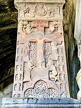 Khachkar in Haghpat Monastery, Armenia