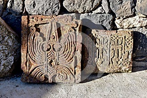 Khachkar at Sevanavank monastery, Armenia.